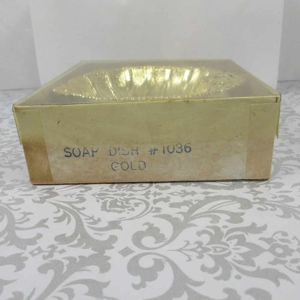 Metal GOLD Color Shell Soap Holder NIB